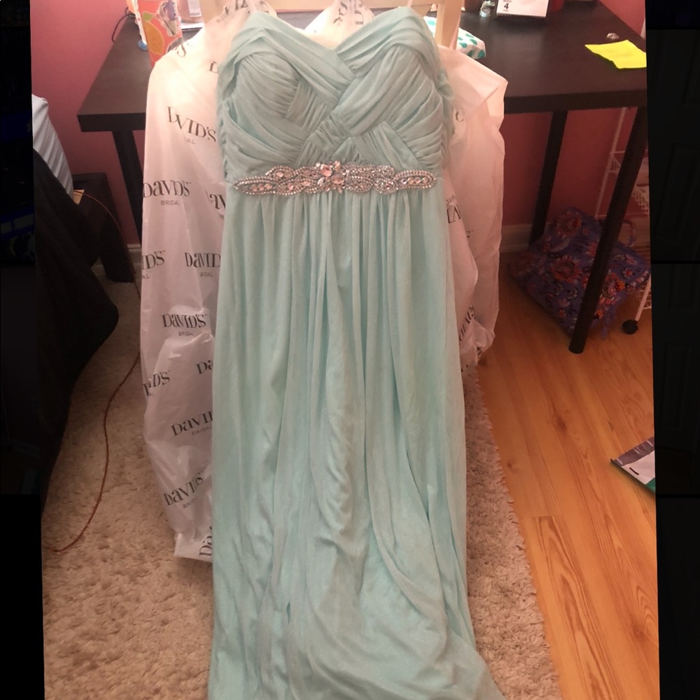 Light blue prom dress